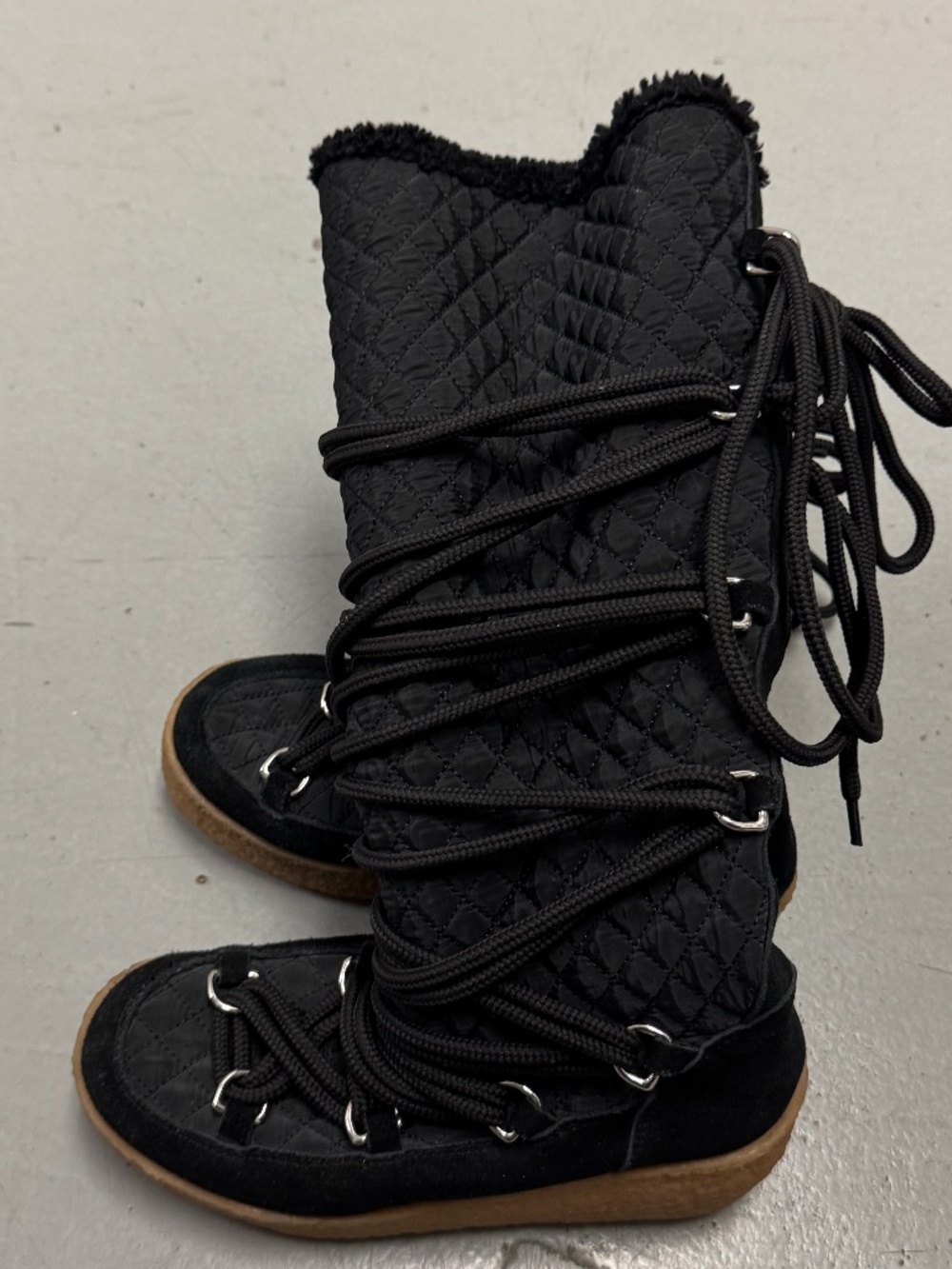 Jeffrey Campbell for Free People "Joe" Lace-Up Over-The-Knee Boots